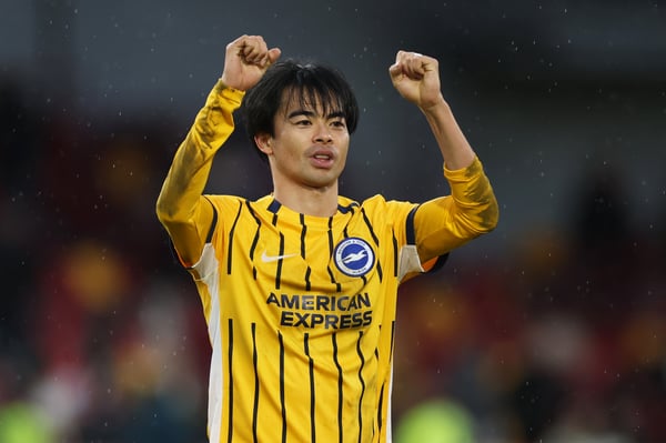 世界杯FIFA体育新闻:三间薰虽然没有恢复到上赛季的高度,但他的速度依然很快。/ Tiego Grenho/MI News/NurPhoto/Getty Images