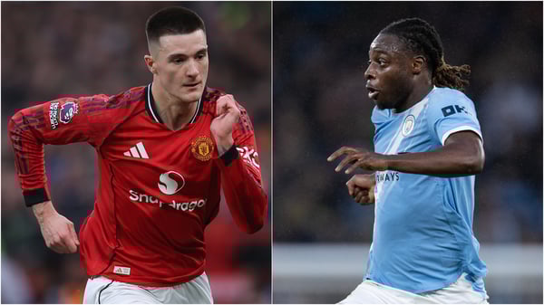 世界杯FIFA体育新闻:本杰明·谢什科(左)和杰里米·多库是速度最快的两位车手。/ James Gill-Danehouse/Visionhaus/Getty Images