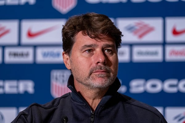 世界杯FIFA体育新闻：毛里西奥·波切蒂诺梦想着美国男足国家队能迎来一个历史性的夏天。/ Brad Smith/ISI Photos/USSF/Getty Images