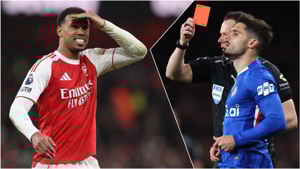 世界杯FIFA体育新闻:加布里埃尔(左)和佩德罗·内托的镜头捕捉到了阿森纳和切尔西截然不同的命运。/ Catherine Ivill-AMA/Marc Atkins/Getty Images