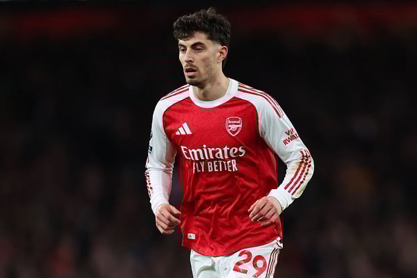 世界杯FIFA体育新闻：凯·哈弗茨周末伤愈复出。/ Marc Atkins/Getty Images