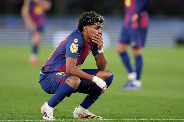 世界杯FIFA体育新闻:拉明·亚马尔表现出色,但始终未能带来最后那点魔力。/ David Ramirez/Soccrates/Getty Images