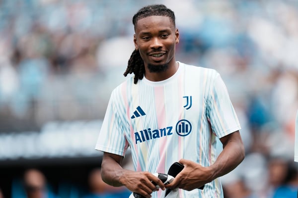 世界杯FIFA体育新闻：Khéphren Thuram是Lilian的儿子，Marcus的兄弟。/ IMAGO/NurPhoto