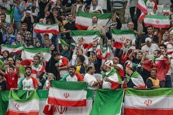 世界杯FIFA体育新闻：伊朗能否参加2026年世界杯尚不明朗。（图片来源：Claudio Pramana/NurPhoto via Getty Images）