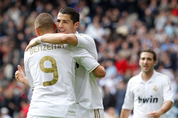 世界杯FIFA体育新闻：本泽马、伊瓜因和罗纳尔多真是绝配。/ IMAGO/Newscom World