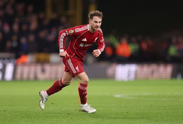 世界杯FIFA体育新闻：麦卡利斯特本赛季至今状态并不理想。/ Catherine Ivill/AMA/Getty Images