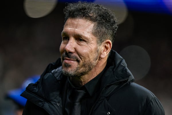 世界杯FIFA体育新闻：迭戈·西蒙尼是马德里竞技的永恒象征。/ Pablo Morano/BSR Agency/Getty Images