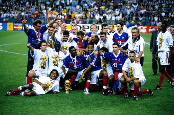 世界杯FIFA体育新闻：法国队在1998年赢得了世界杯冠军。/ 图片来源：IMAGO/AFLOSPORT