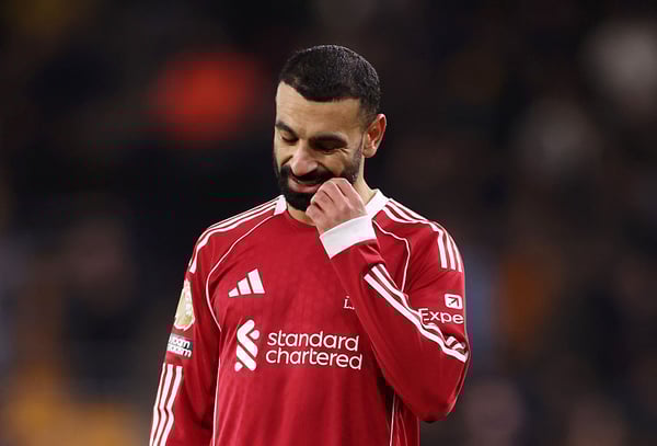 世界杯FIFA体育新闻：穆罕默德·萨拉赫周中因伤离场。/ Catherine Ivill/AMA/Getty Images