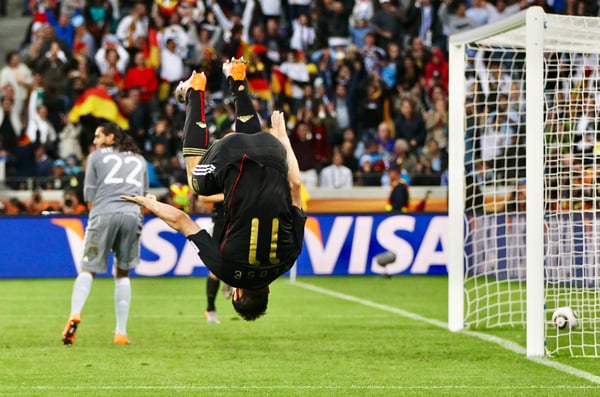 世界杯FIFA体育新闻：米罗斯拉夫·克洛泽进球庆祝