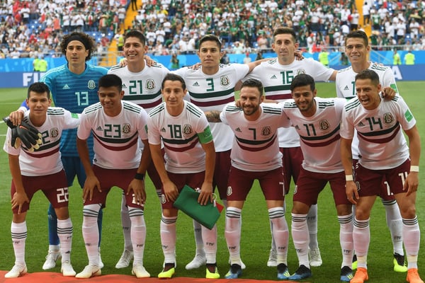 世界杯FIFA体育新闻：2018年墨西哥对阵韩国的首发阵容