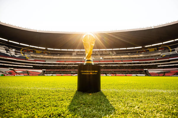 世界杯FIFA体育新闻：2026年国际足联世界杯主办城市奖杯展示——墨西哥城