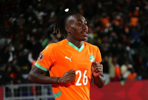 世界杯FIFA体育新闻:科特迪瓦的扬·迪奥曼德 (Yan Diomande) 在 2025 年非洲杯上