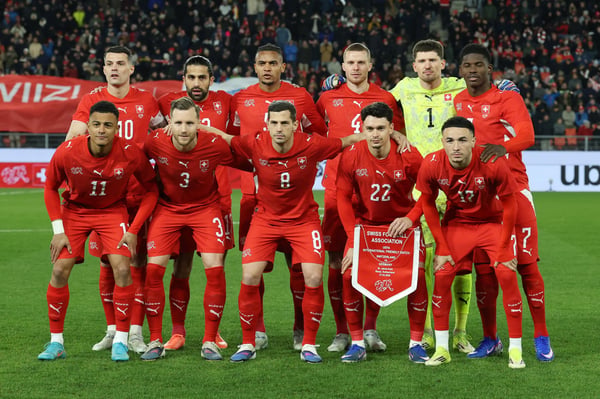 世界杯FIFA体育新闻：瑞士队在2026年世界杯前与德国队的友谊赛中首发阵容