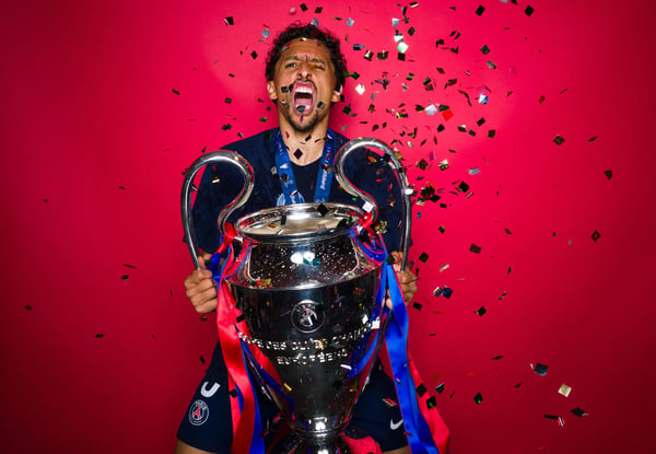 世界杯FIFA体育新闻：2026年5月30日，巴黎圣日耳曼和巴西队的马尔基尼奥斯。