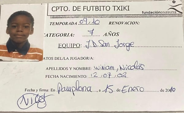 世界杯FIFA体育新闻：尼科·威廉姆斯 (Nico Williams) 在 Junta Deportiva San Jorge 效力