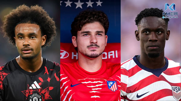 世界杯FIFA体育新闻：约书亚·齐尔克泽（左）、胡利安·阿尔瓦雷斯（中）和福拉林·巴洛贡有望在1月份成为焦点。/查尔斯·麦奎兰/盖蒂图片社（齐尔克泽），阿尔贝托·加尔丁/NurPhoto/盖蒂图片社（阿尔瓦雷斯），约翰·多顿/美国足球协会/盖蒂图片社（巴洛贡）