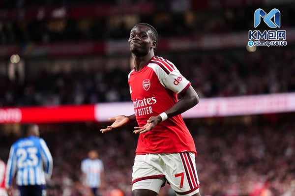 世界杯FIFA体育新闻：布卡约·萨卡 (Bukayo Saka) 亮眼地开启了新赛季，/John Walton/PA Images/Getty Images