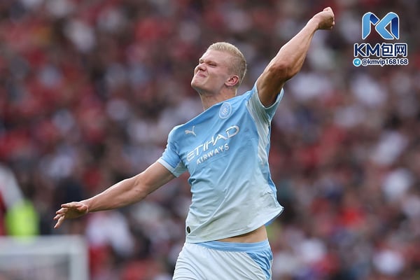 世界杯FIFA体育新闻:埃尔林·哈兰德轻松进球。/ Alex Livesey/Danehouse/Getty Images
