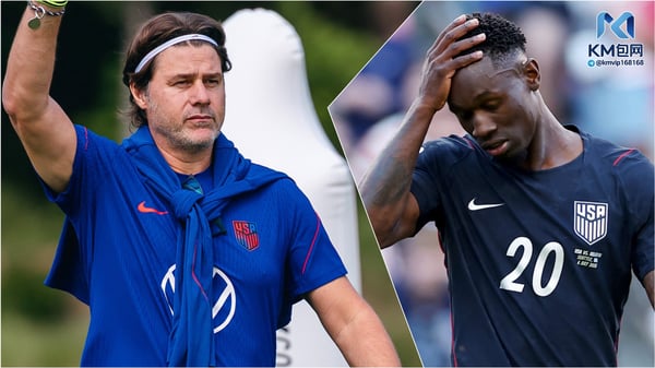 世界杯FIFA体育新闻:毛里西奥·波切蒂诺(左)对福拉林·巴洛贡(右)事件的处理方式并不满意。/ Taylor Banner/USSF/Getty Images(波切蒂诺),Sarah Stier/FIFA/Getty Images(巴洛贡)