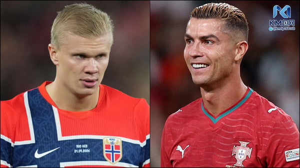 世界杯FIFA体育新闻:埃尔林·哈兰德(左)瞄准了克里斯蒂亚诺·罗纳尔多的进球纪录。 / Ulrik Pedersen/NurPhoto/Getty Images(哈兰德),Carlos Rodrigues/Getty Images(罗纳尔多)