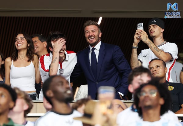 世界杯FIFA体育新闻:2026年世界杯期间,大卫·贝克汉姆的身影无处不在。/ Ira L. Black/FIFA/Getty Images