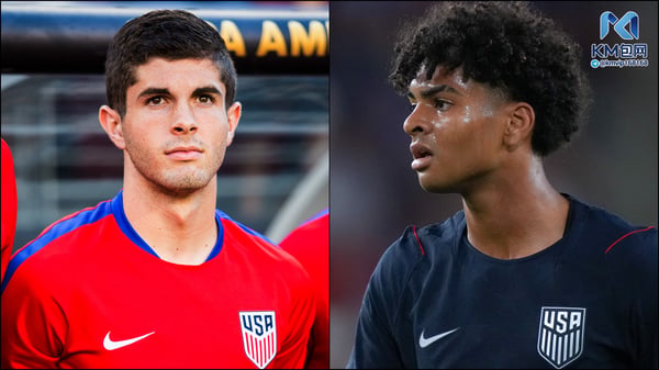 世界杯FIFA体育新闻:克里斯蒂安·普利西奇的纪录被马蒂斯·阿尔伯特(右)打破。/ Shaun Clark/Getty Images(普利西奇),Robin Alam/ISI Photos/Getty Images(阿尔伯特)