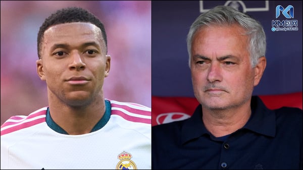 世界杯FIFA体育新闻:基利安·姆巴佩(左)和何塞·穆里尼奥执教的皇家马德里成为传闻焦点。/ Mateo Villalba Sanchez/Getty Images(姆巴佩),Jose Breton/Pics Action/NurPhoto/Getty Images(穆里尼奥)