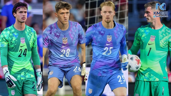 世界杯FIFA体育新闻：过去两周，毛里西奥·波切蒂诺有机会考察了四位不同的门将。/ Mark Thorstenson/ISI Photos/Getty Images (Kochen), Bailey Hillesheim/Icon Sportswire/Getty Images (Schwake), Robin Alam/ISI Photos/Getty Images (Brady), Alex Menendez/USSF/Getty Images (Freese)