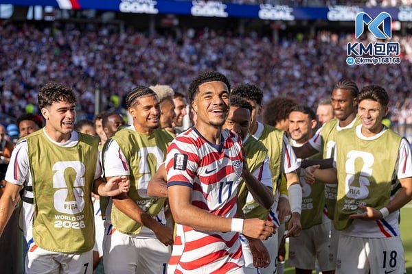 世界杯FIFA体育新闻:美国男足在2026年世界杯期间获得了前所未有的支持。/约翰·多顿/美国足协/盖蒂图片社